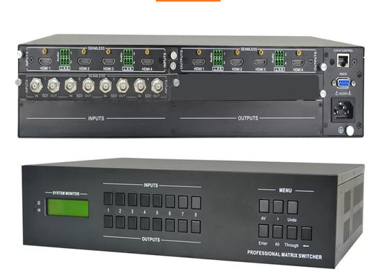 ویدئو 4K 30Hz HDMI ماتریس 4x4، HDMI ماتریس سوئیچر Splitter 4 در 4 خارج EDID