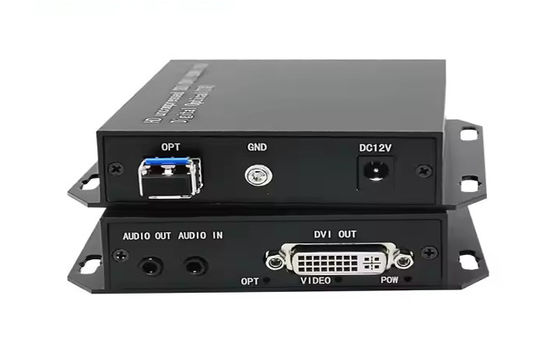 DVI Fiber Optic Extender 20km 1080p@60Hz انتقال DVI-D لینک دوگانه