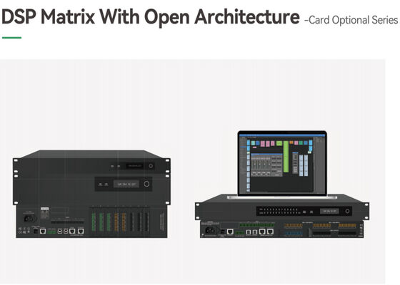 VINCAN Modular Audio DSP Matrix با معماری باز، 64x64 Network Audio و کارت های I/O ماژولار