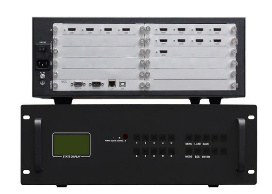 کنترلر 4 در 9 خروجی 3x3 2x2 HDMI دیوار ویدیویی با پوشش 3.5U