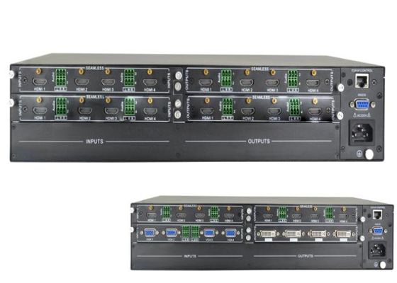 8 ورودی و 8 خروجی HDMI ماتریکس سوئیچر پشتیبانی از کنترل وب و RS-232، کنترل اترنت