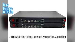 ویدیوی قابل اعتماد 4 Ch 3G-SDI Fiber Extender